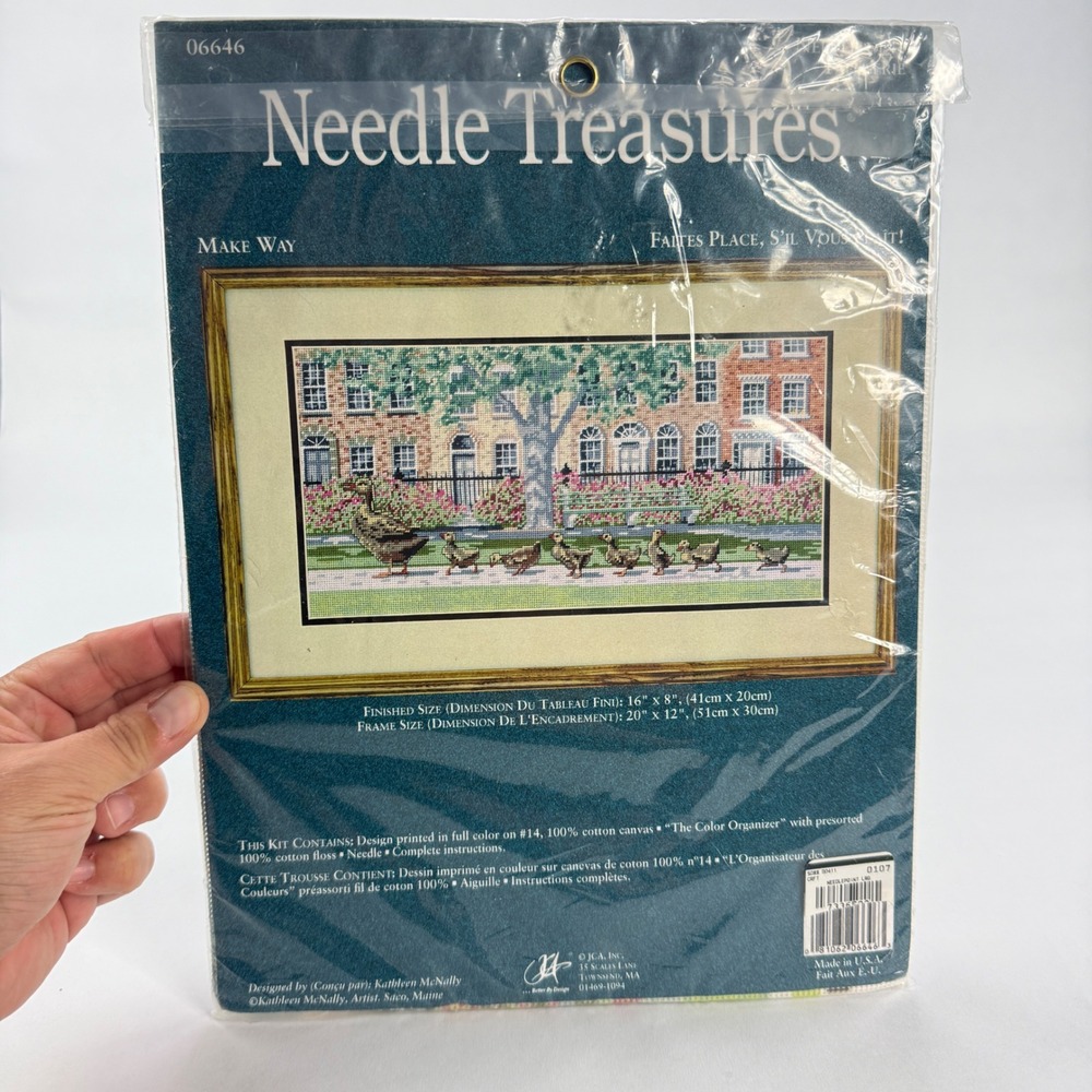 Needle Treasures Make Way Needlepoint Kit 06646 Kathleen McNally Ducks 16x8 New